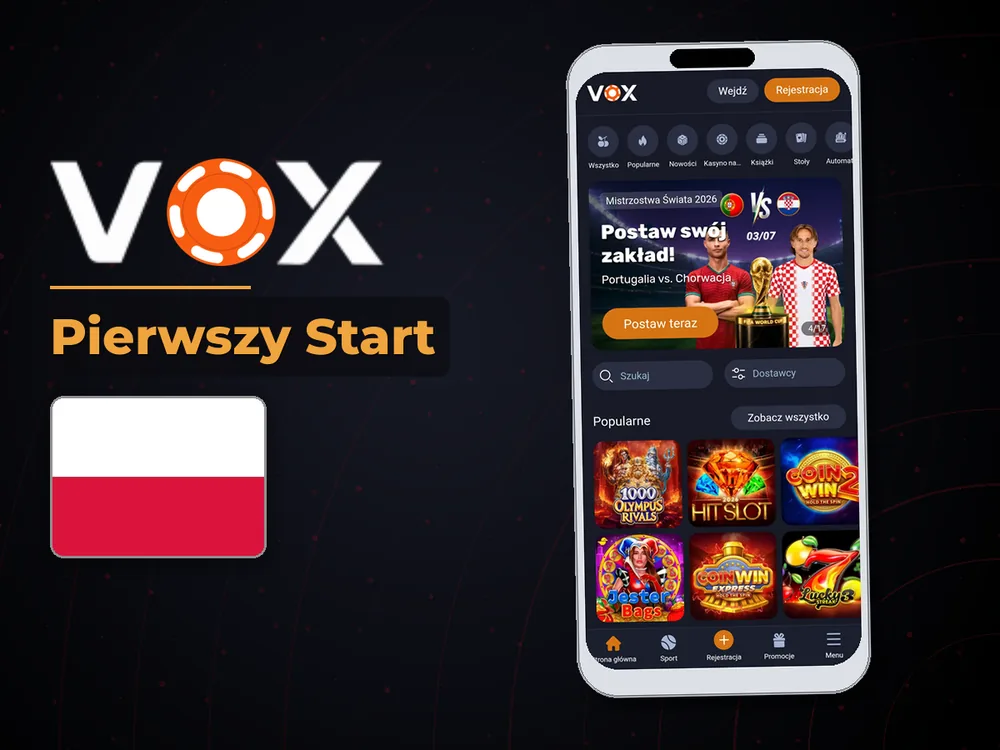 vox casino - Pierwszy Start