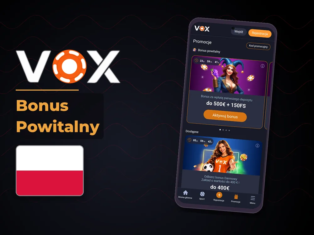 vox casino - Bonus Powitalny