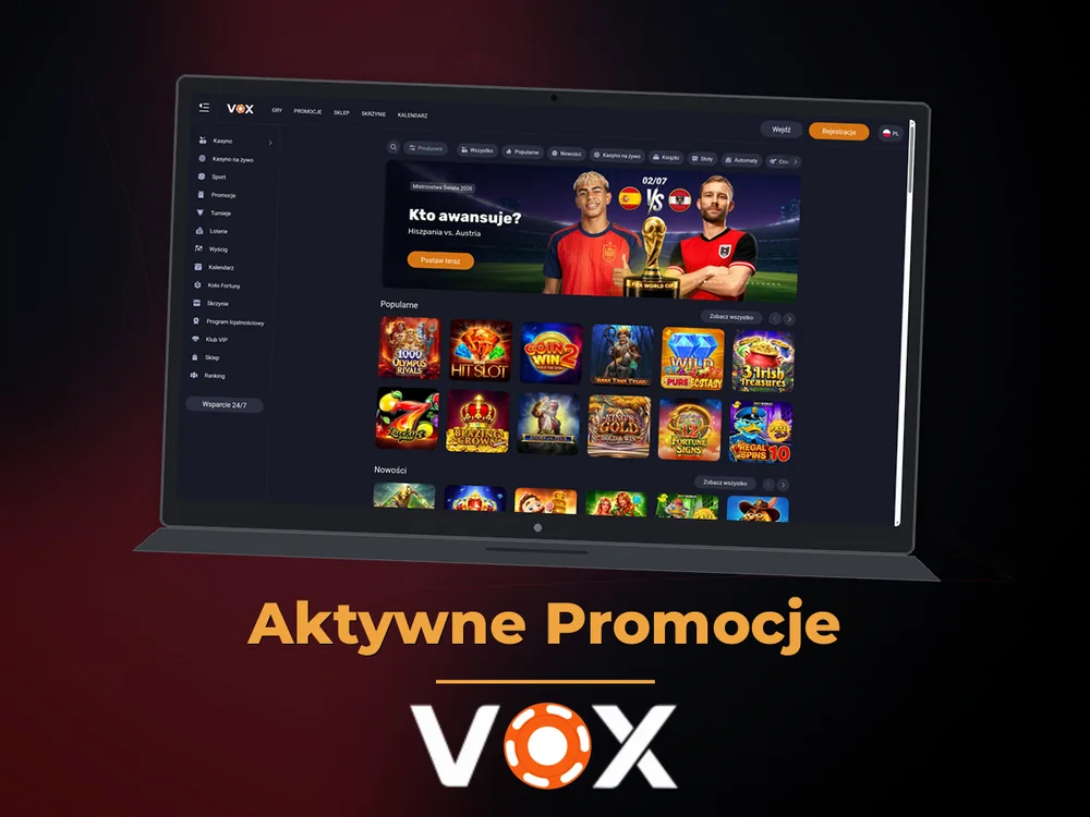 vox casino - Aktywne Promocje