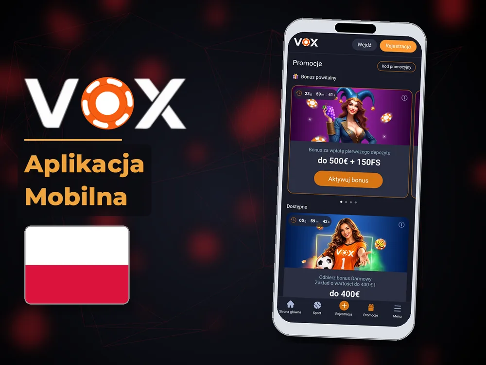 vox casino - Aplikacja Mobilna