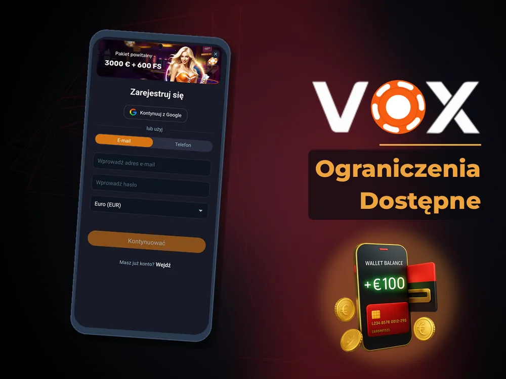 vox casino - Ograniczenia Dostępne