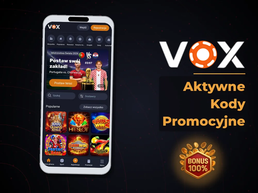 vox casino - Aktywne Kody Promocyjne