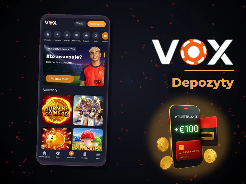 vox casino - Depozyty