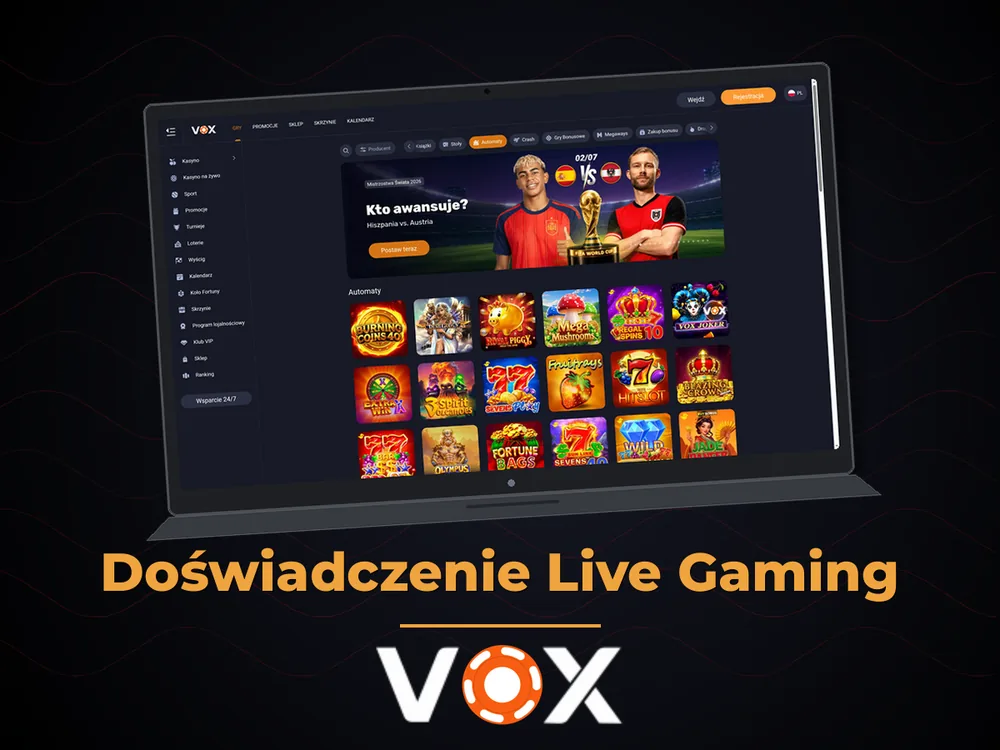 vox casino - Doświadczenie Live Gaming