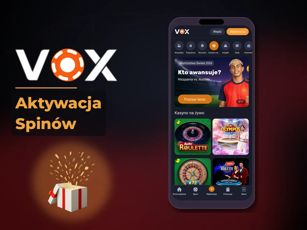 vox casino - Aktywacja Spinów