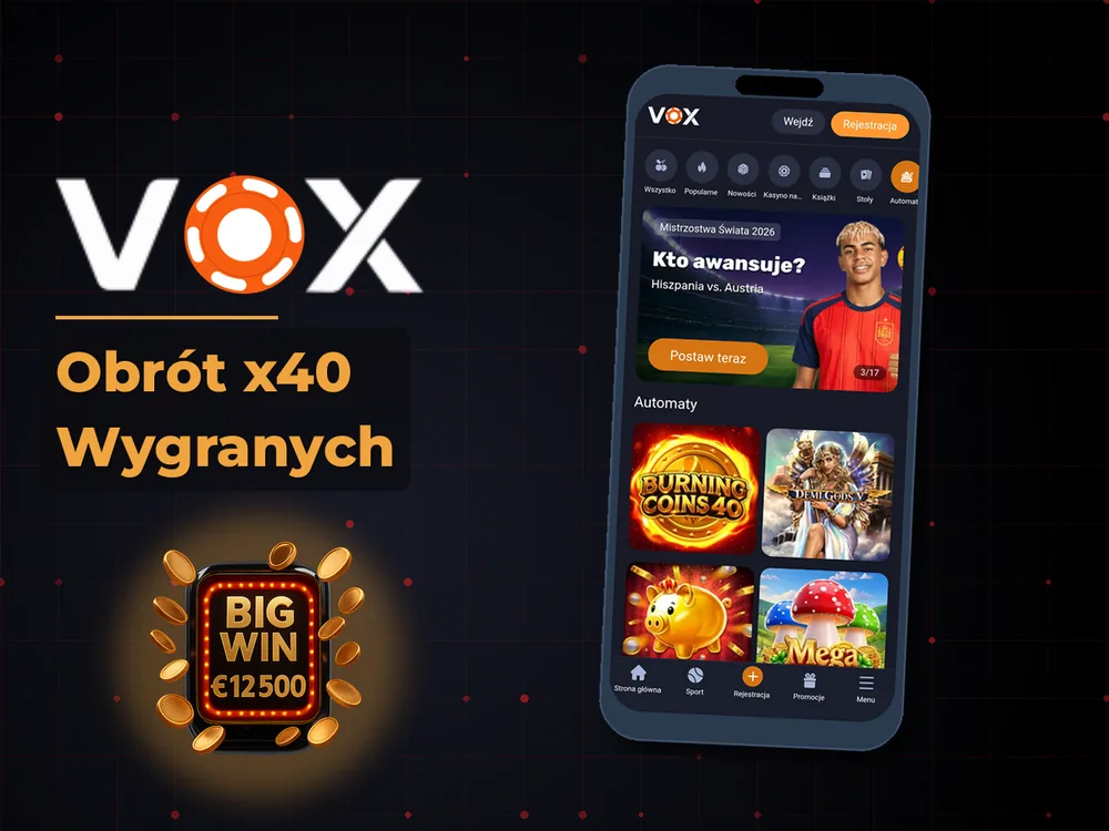 vox casino - Obrót x40 Wygranych