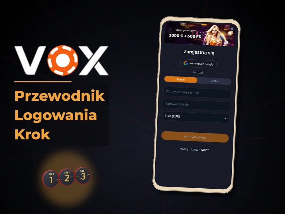 vox casino - Przewodnik Logowania Krok