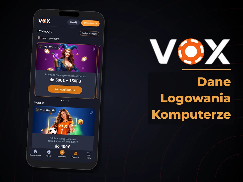 vox casino - Dane Logowania Komputerze