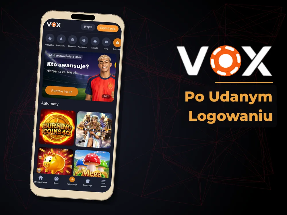 vox casino - Po Udanym Logowaniu