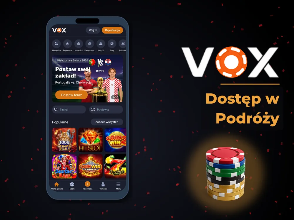 vox casino - Dostęp w Podróży