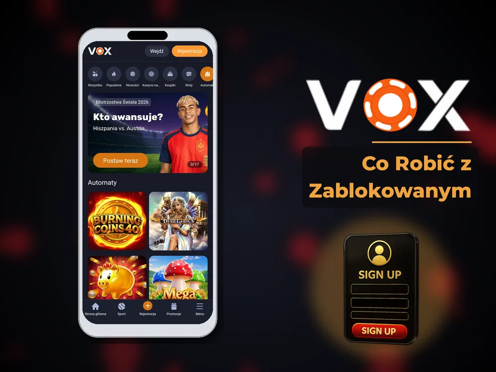 vox casino - Co Robić z Zablokowanym