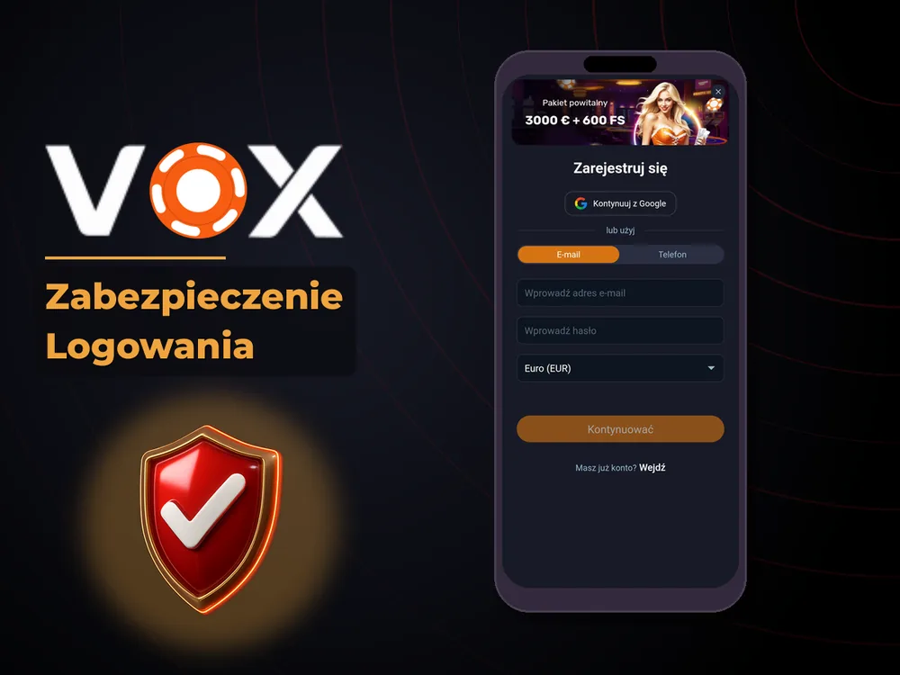 vox casino - Zabezpieczenie Logowania