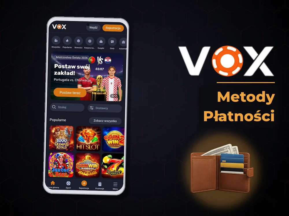 vox casino - Metody Płatności