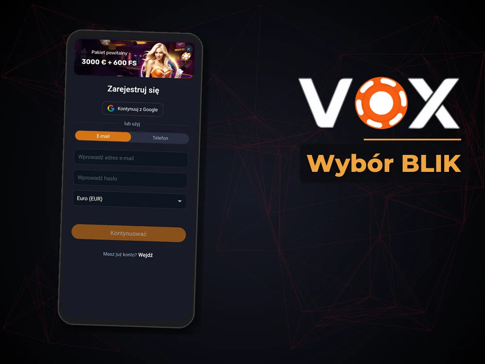 vox casino - Wybór BLIK
