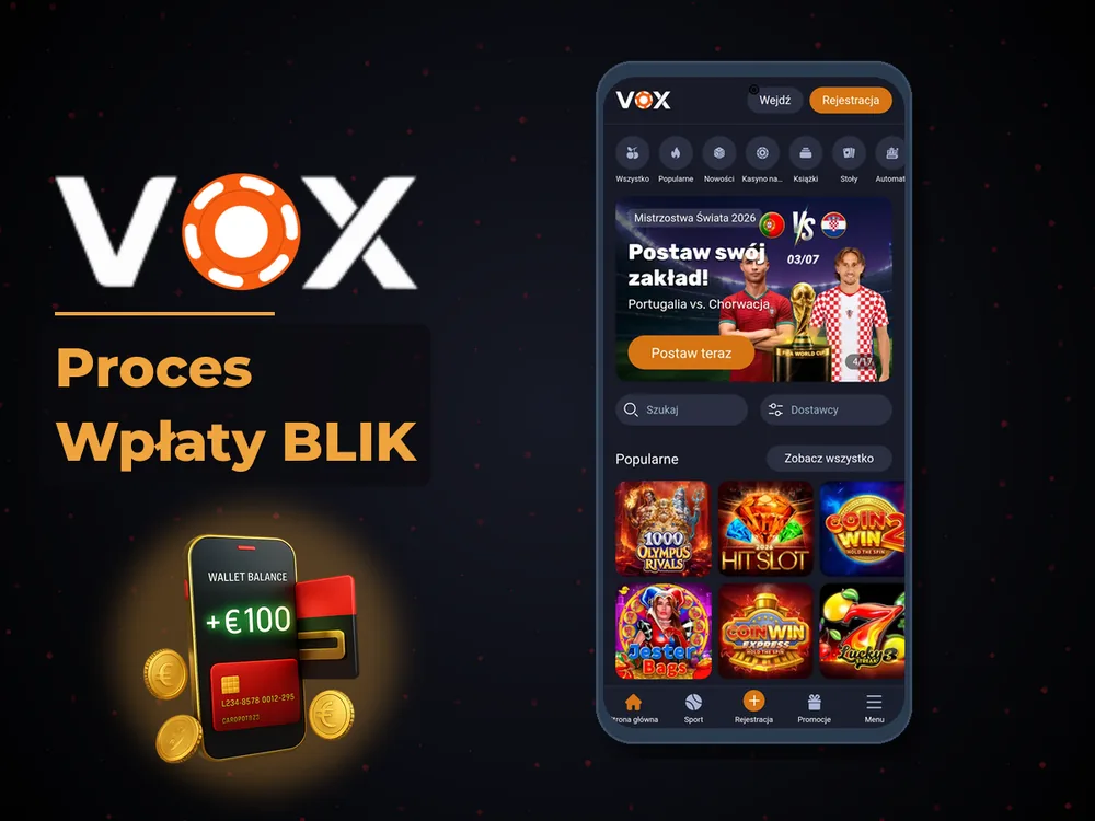 vox casino - Proces Wpłaty BLIK
