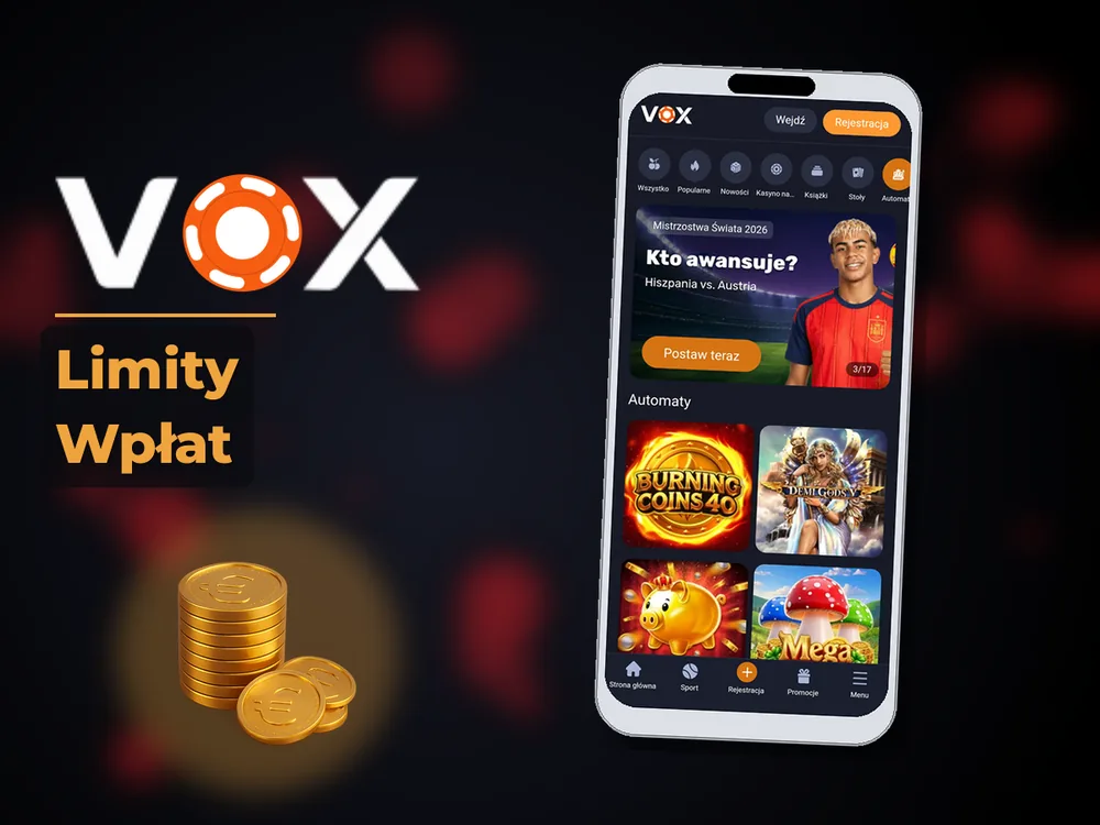 vox casino - Limity Wpłat