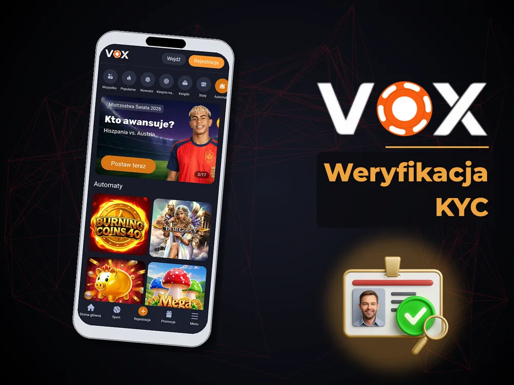 vox casino - Weryfikacja KYC