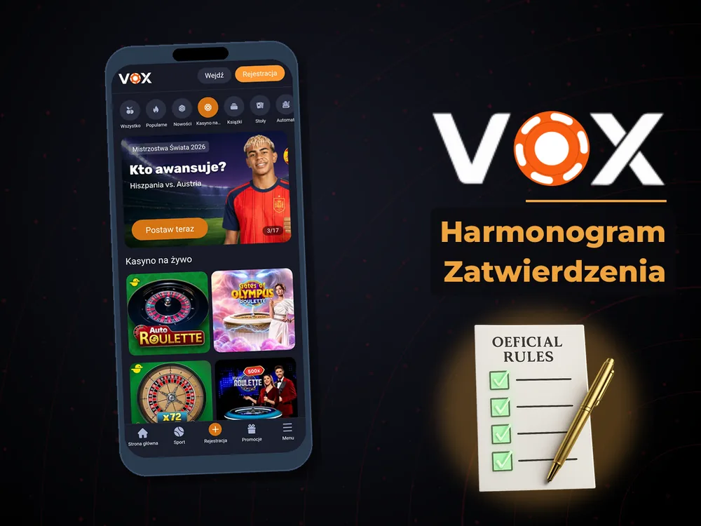 vox casino - Harmonogram Zatwierdzenia