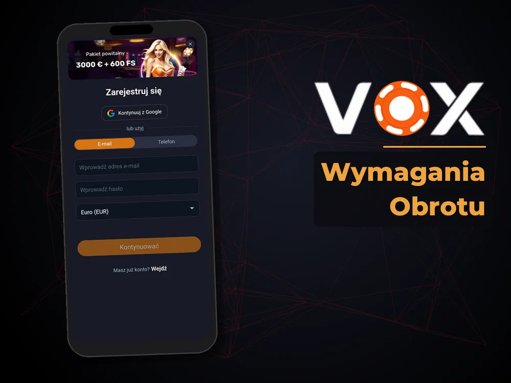 vox casino - Wymagania Obrotu