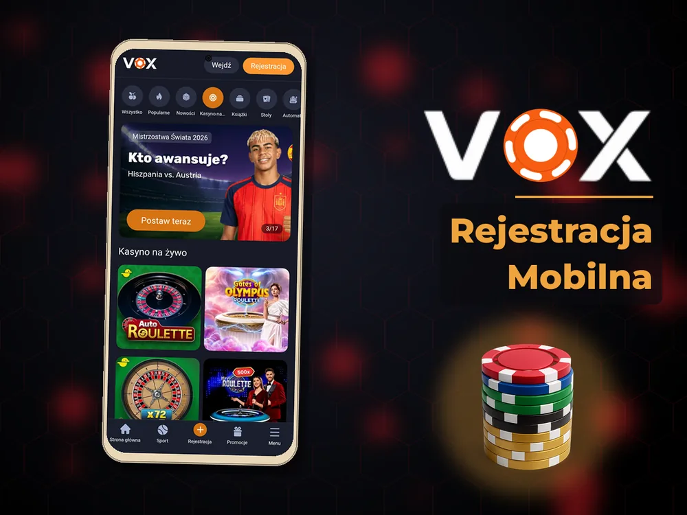 vox casino - Rejestracja Mobilna