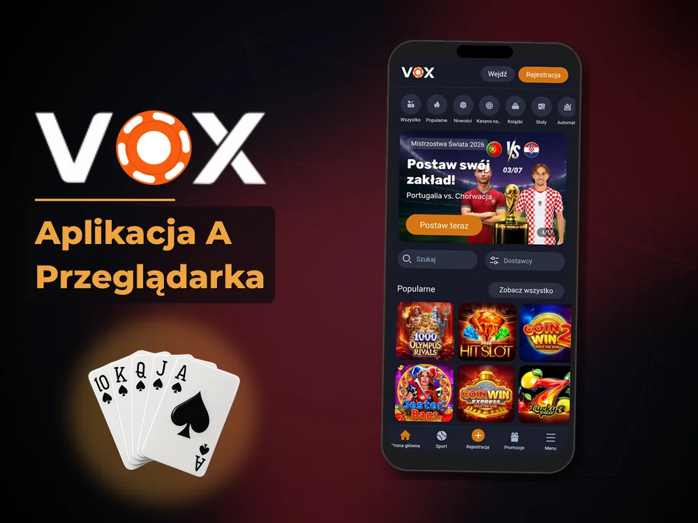 vox casino - Aplikacja A Przeglądarka