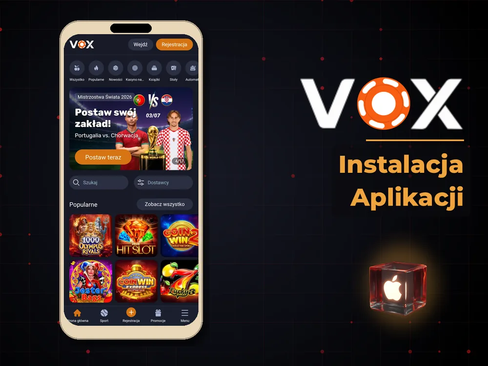 vox casino - Instalacja Aplikacji