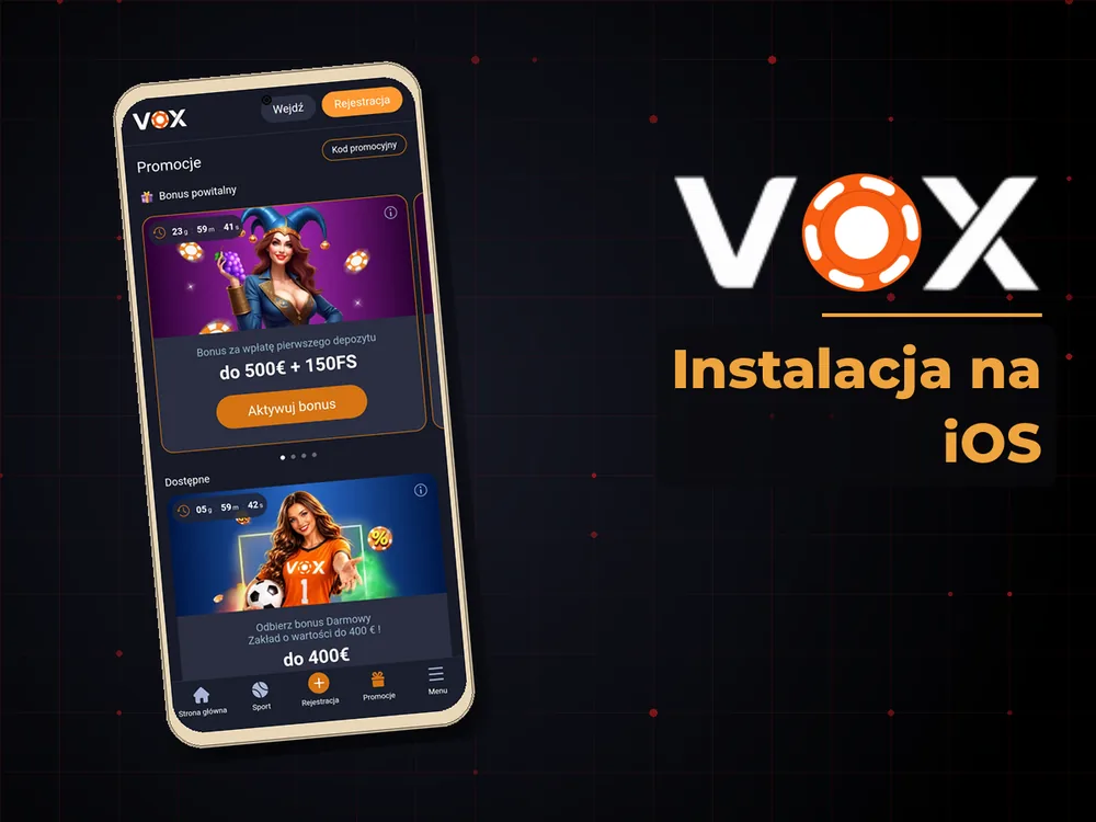 vox casino - Instalacja na iOS