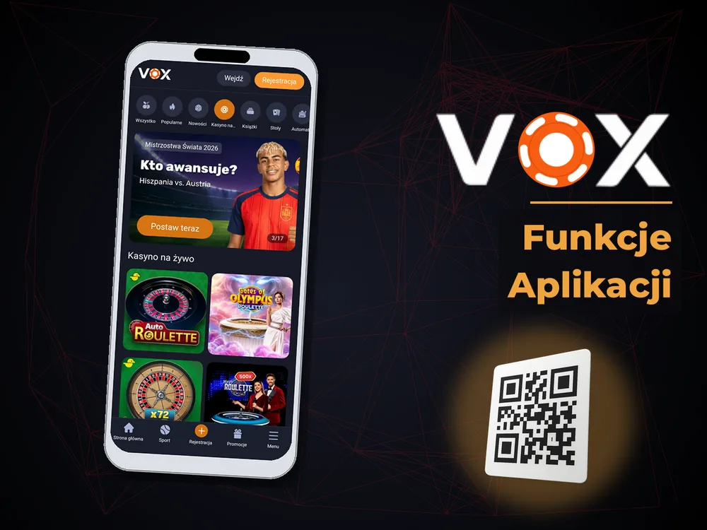 vox casino - Funkcje Aplikacji