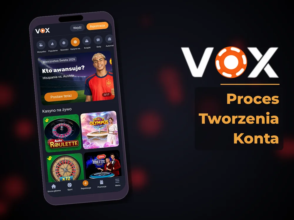 vox casino - Proces Tworzenia Konta