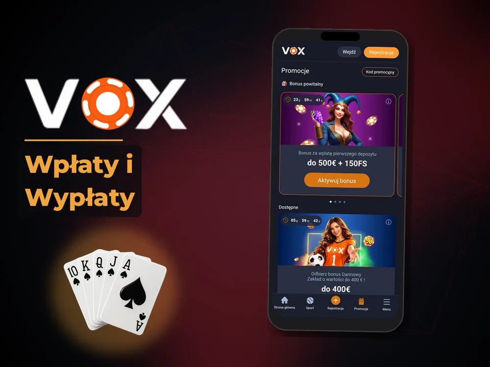 vox casino - Wpłaty i Wypłaty