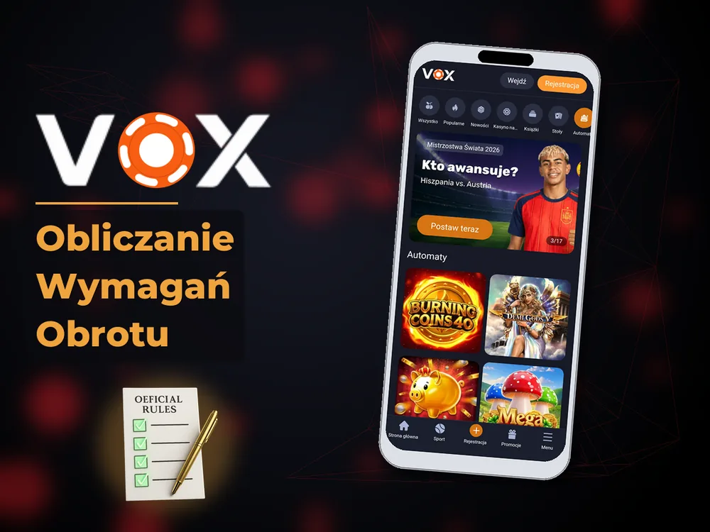 vox casino - Obliczanie Wymagań Obrotu