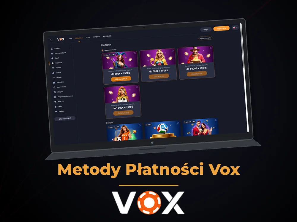vox casino - Metody Płatności Vox
