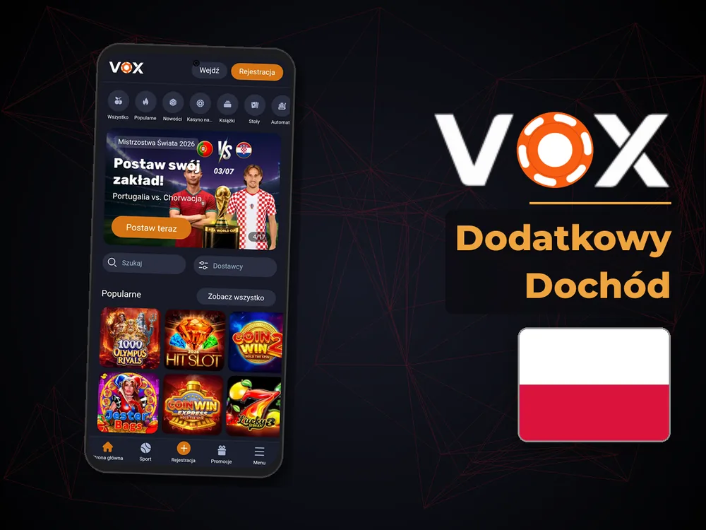 vox casino - Dodatkowy Dochód