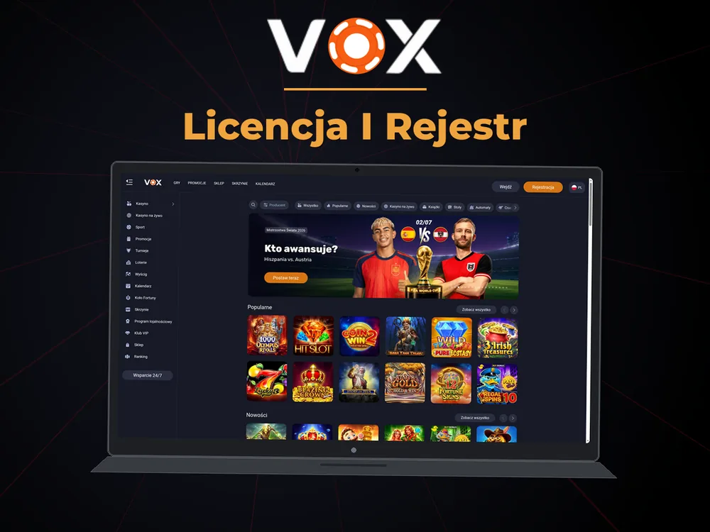 vox casino - Licencja I Rejestr