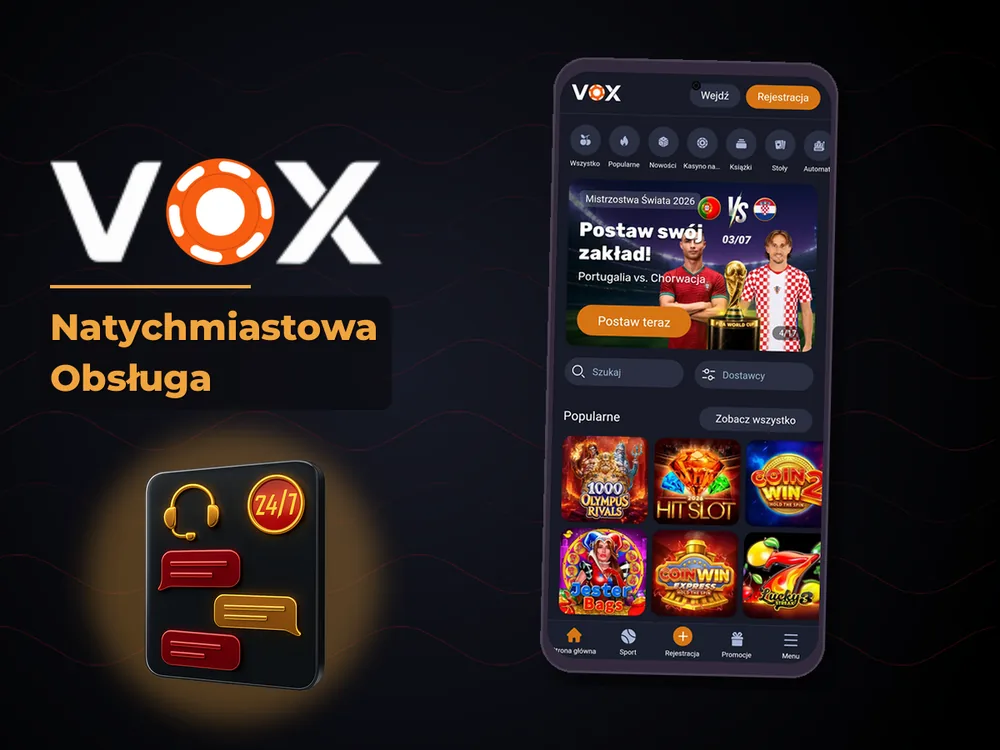 vox casino - Natychmiastowa Obsługa