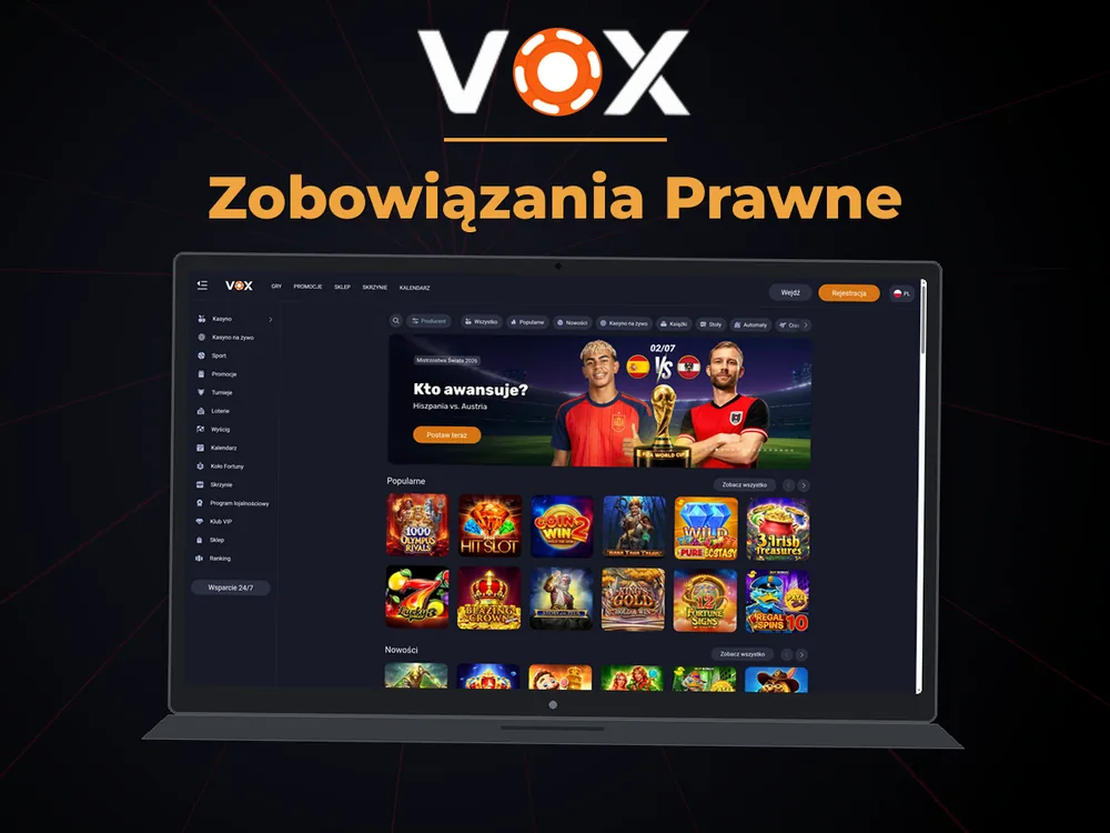 vox casino - Zobowiązania Prawne