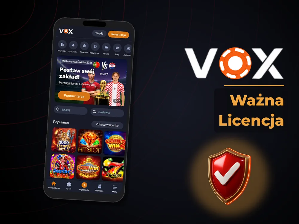 vox casino - Ważna Licencja